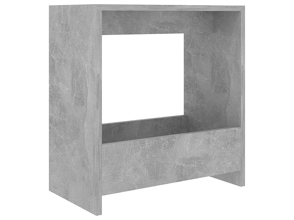 Table d'appoint gris béton 50x26x50 cm bois d'ingénierie