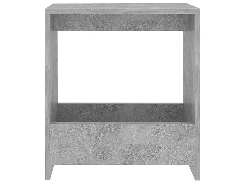 Table d'appoint gris béton 50x26x50 cm bois d'ingénierie