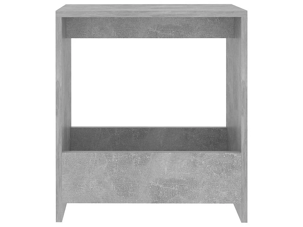 Table d'appoint gris béton 50x26x50 cm bois d'ingénierie