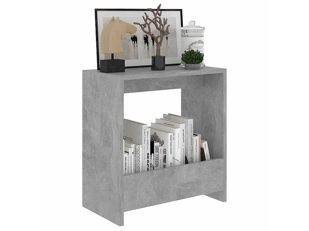 Beistelltisch Betongrau 50x26x50 cm Holzwerkstoff