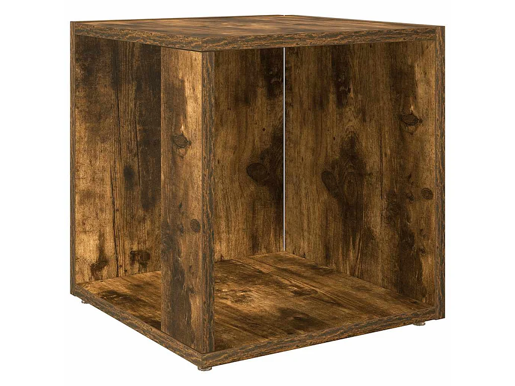 Table d'appoint Chêne fumé 33x33x34,5 cm Bois d'ingénierie
