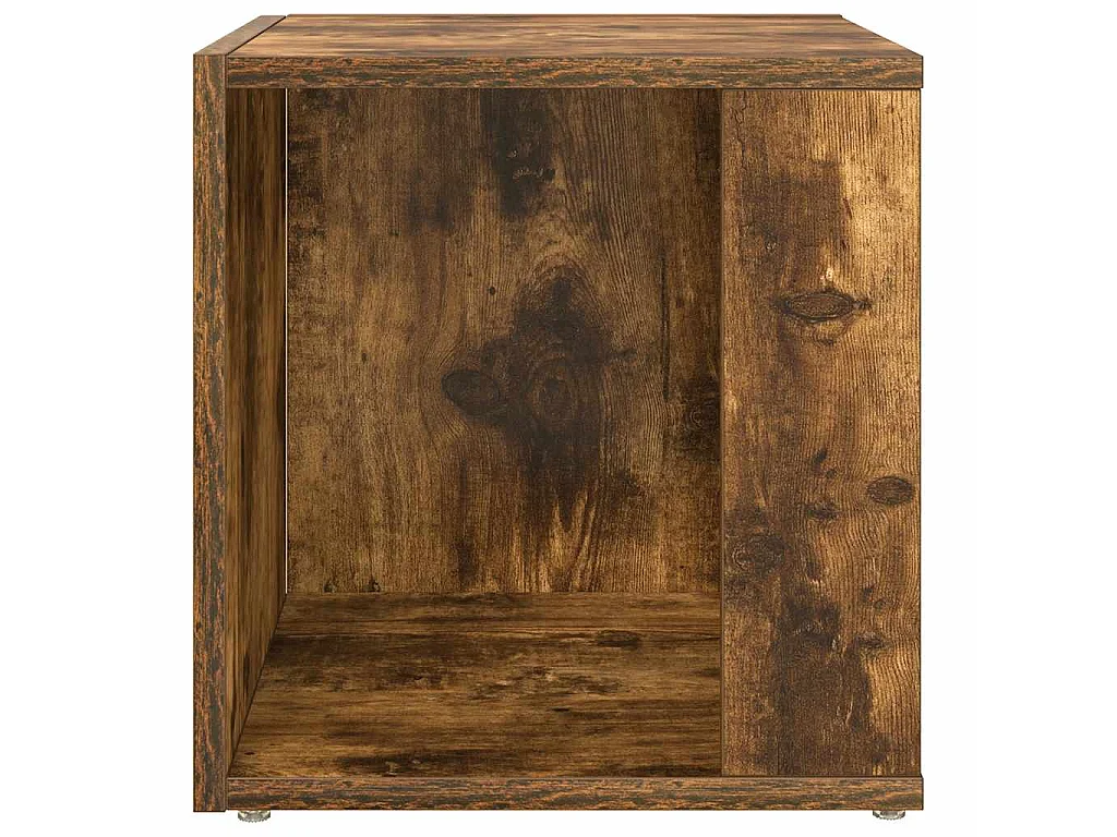 Table d'appoint Chêne fumé 33x33x34,5 cm Bois d'ingénierie