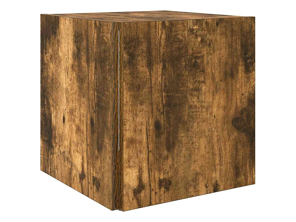 Table d'appoint Chêne fumé 33x33x34,5 cm Bois d'ingénierie