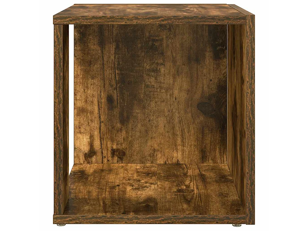 Table d'appoint Chêne fumé 33x33x34,5 cm Bois d'ingénierie