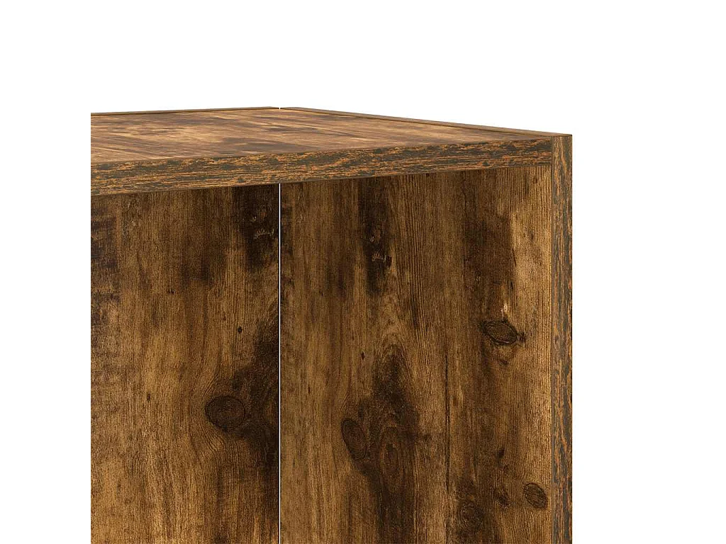 Table d'appoint Chêne fumé 33x33x34,5 cm Bois d'ingénierie
