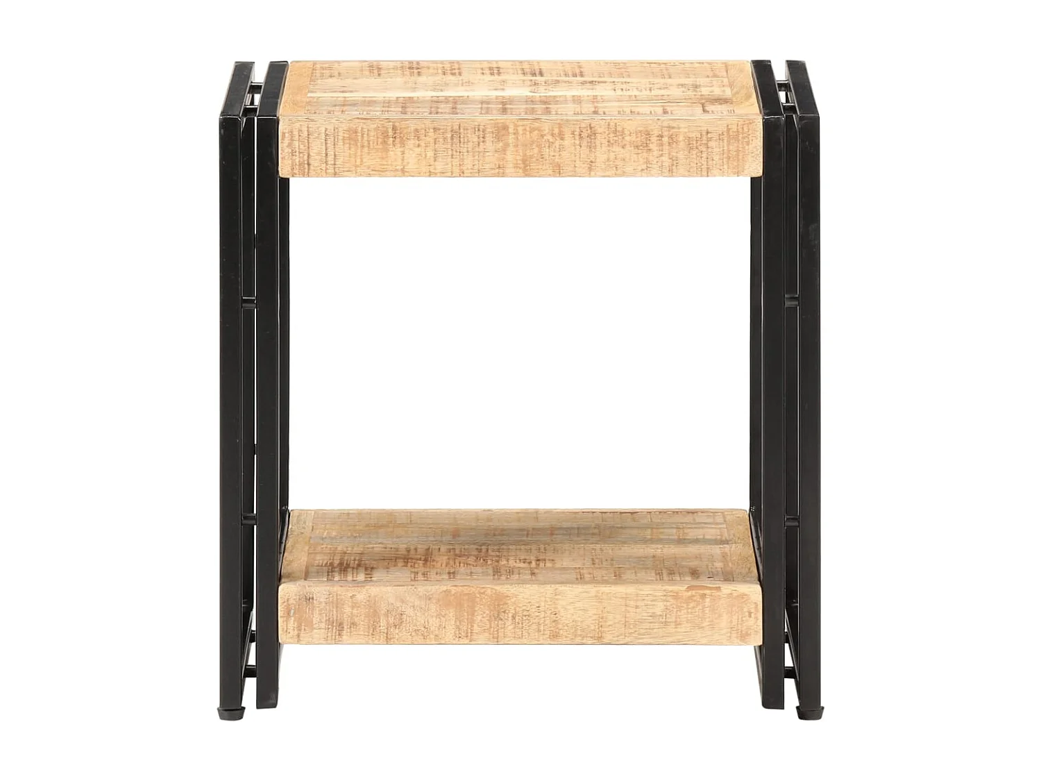 Bijzettafel 40x30x40 cm ruw mangohout