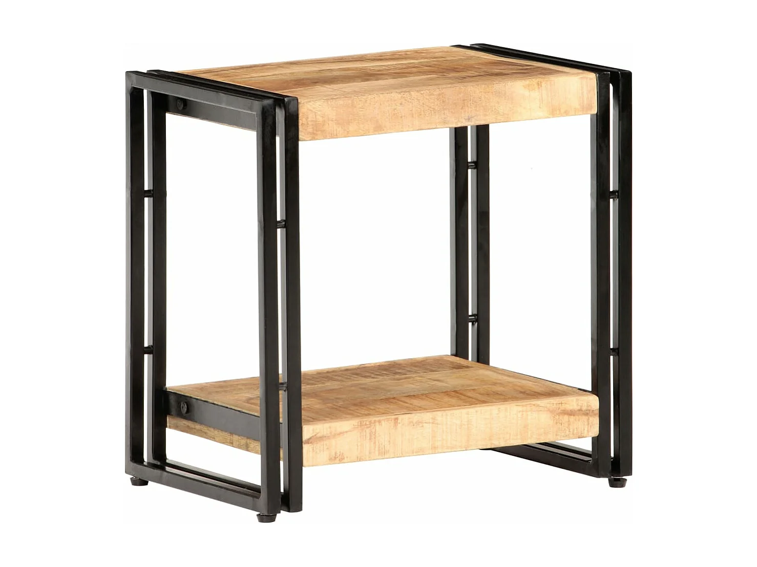 Bijzettafel 40x30x40 cm ruw mangohout