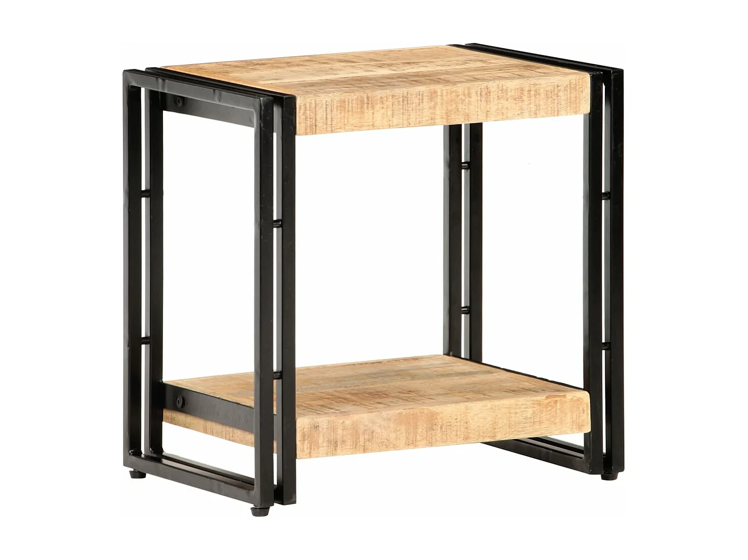 Bijzettafel 40x30x40 cm ruw mangohout