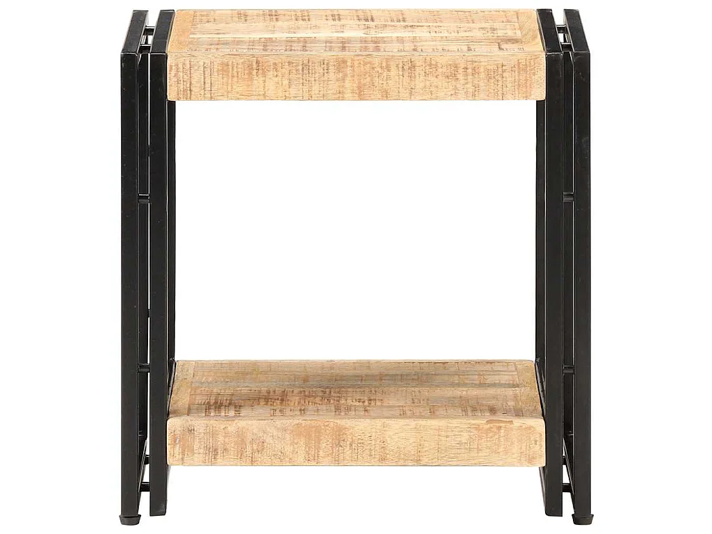 Table d'appoint 40x30x40 cm Bois de manguier brut