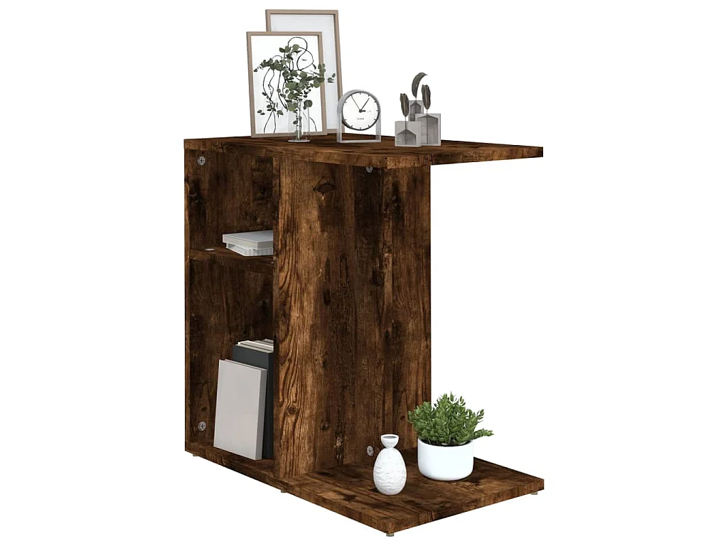 Beistelltisch Räuchereiche 50x30x50 cm Holzwerkstoff