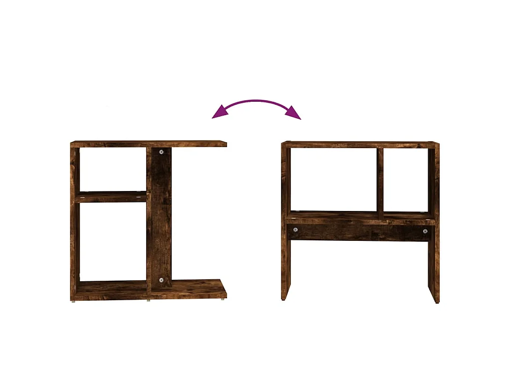 Beistelltisch Räuchereiche 50x30x50 cm Holzwerkstoff