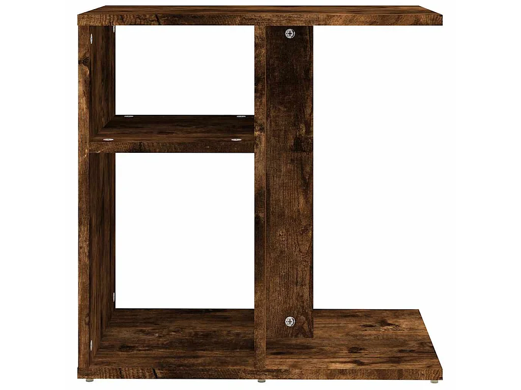 Table d'appoint Chêne fumé 50x30x50 cm Bois d'ingénierie