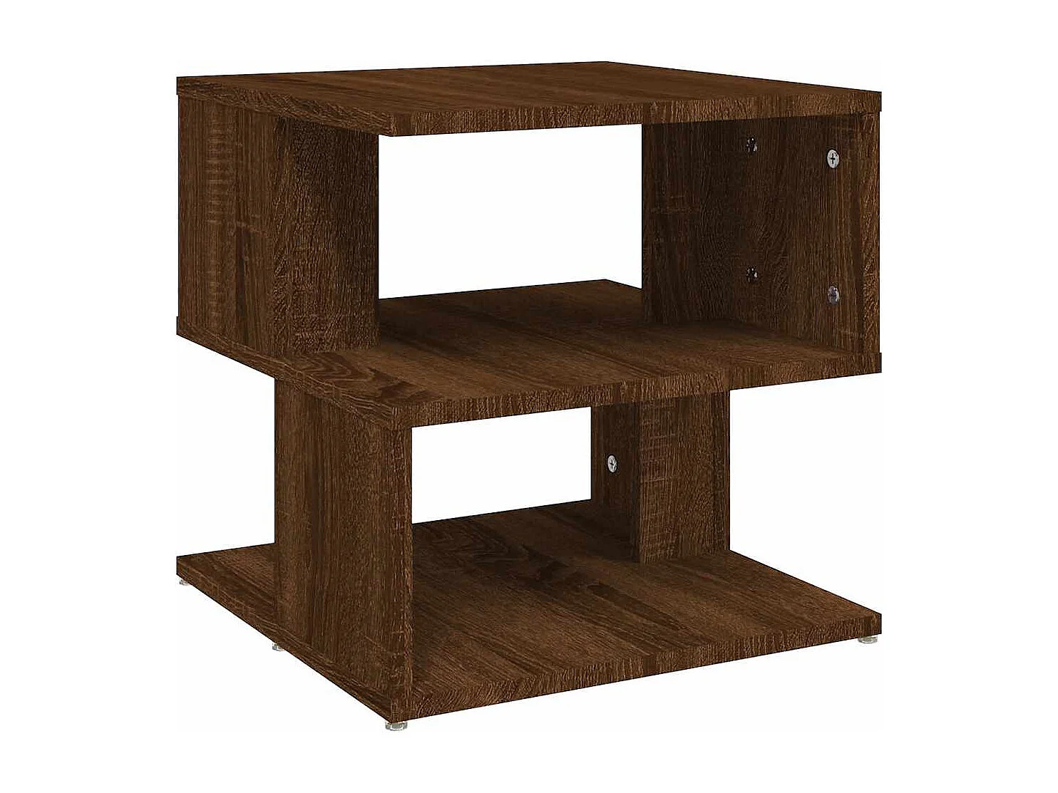 Table d'appoint Chêne marron 40x40x40 cm Bois d'ingénierie