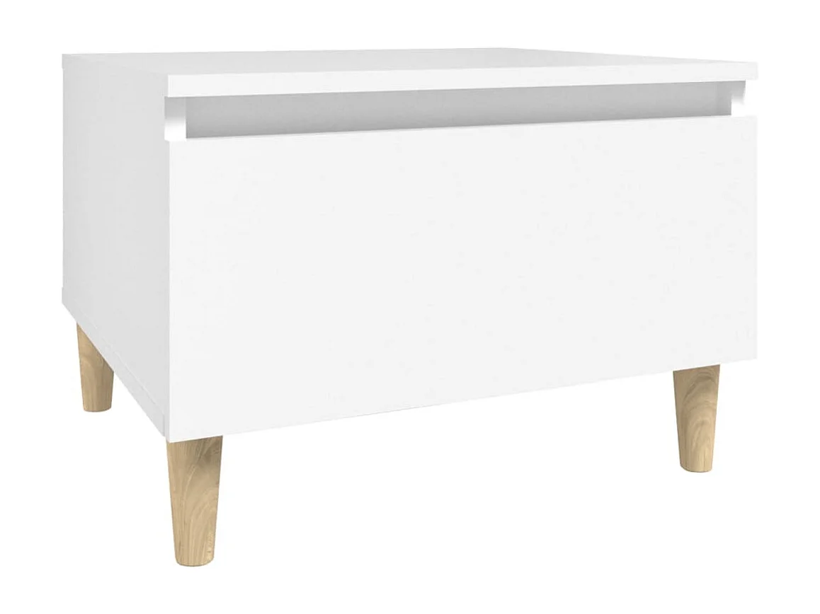 Bijzettafels 2 st 50x46x35 cm bewerkt hout wit