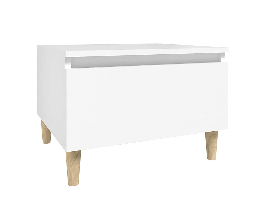 Bijzettafels 2 st 50x46x35 cm bewerkt hout wit