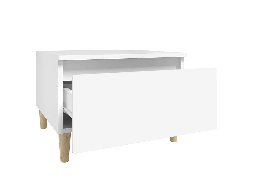 Bijzettafels 2 st 50x46x35 cm bewerkt hout wit
