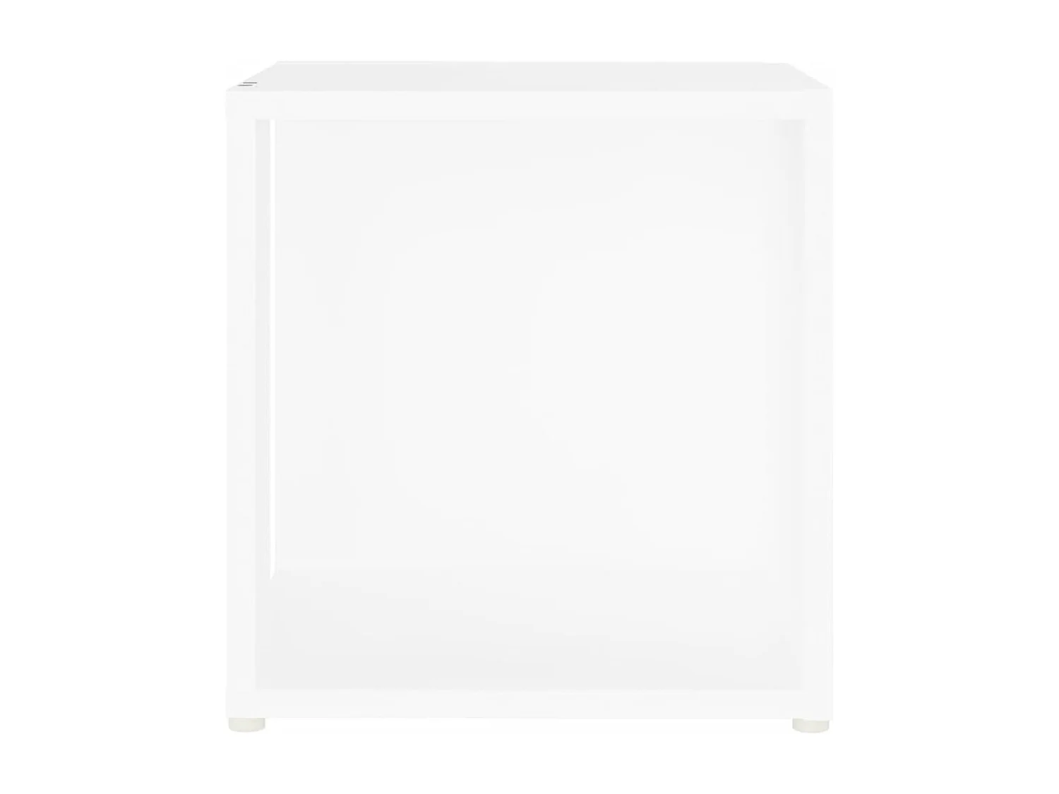 Table d'appoint Blanc 33x33x34,5 cm Aggloméré