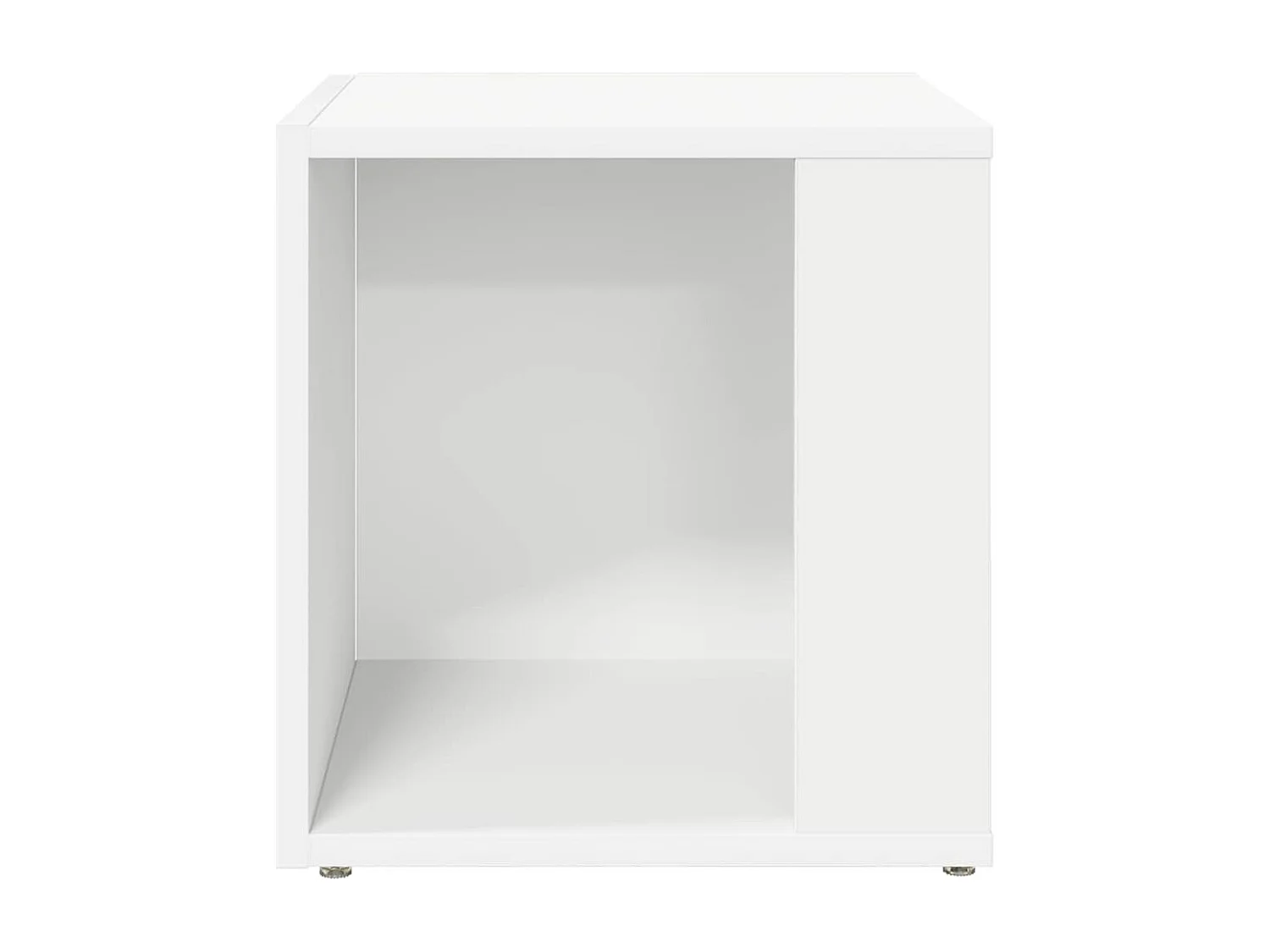 Table d'appoint Blanc 33x33x34,5 cm Aggloméré