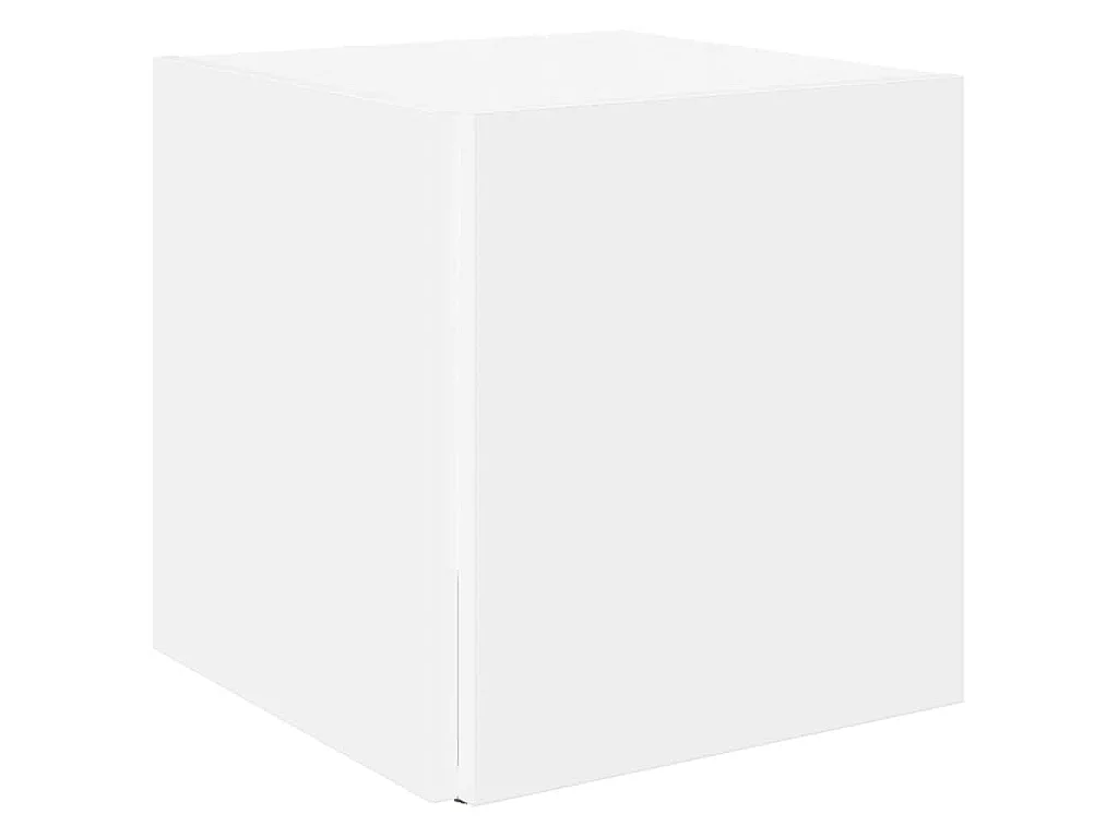 Bijzettafel 33x33x34,5 cm bewerkt hout wit