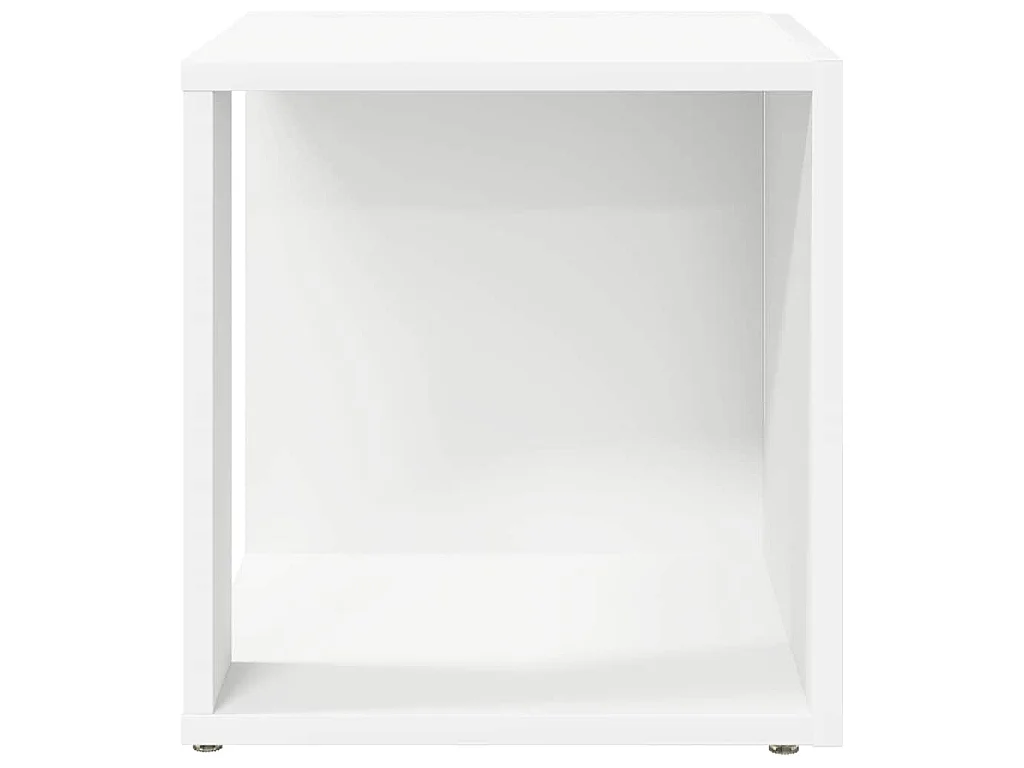 Table d'appoint Blanc 33x33x34,5 cm Aggloméré