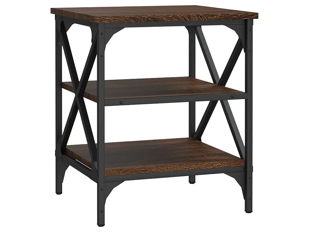 Tables d'appoint 2 pcs Chêne marron 40x42x50 cm Bois ingénierie