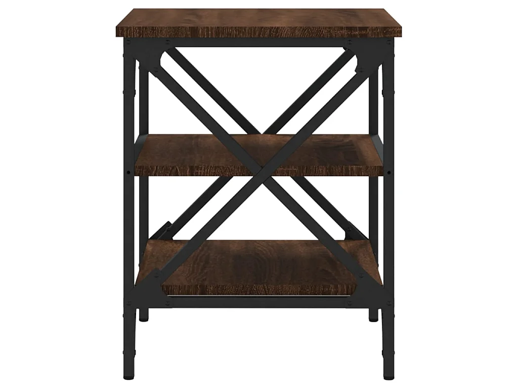 Tables d'appoint 2 pcs Chêne marron 40x42x50 cm Bois ingénierie