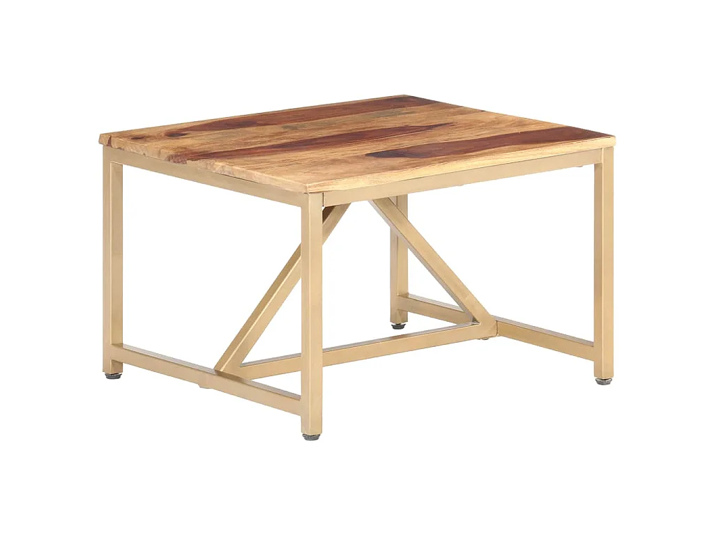 Bijzettafel 60x60x40 cm massief hout