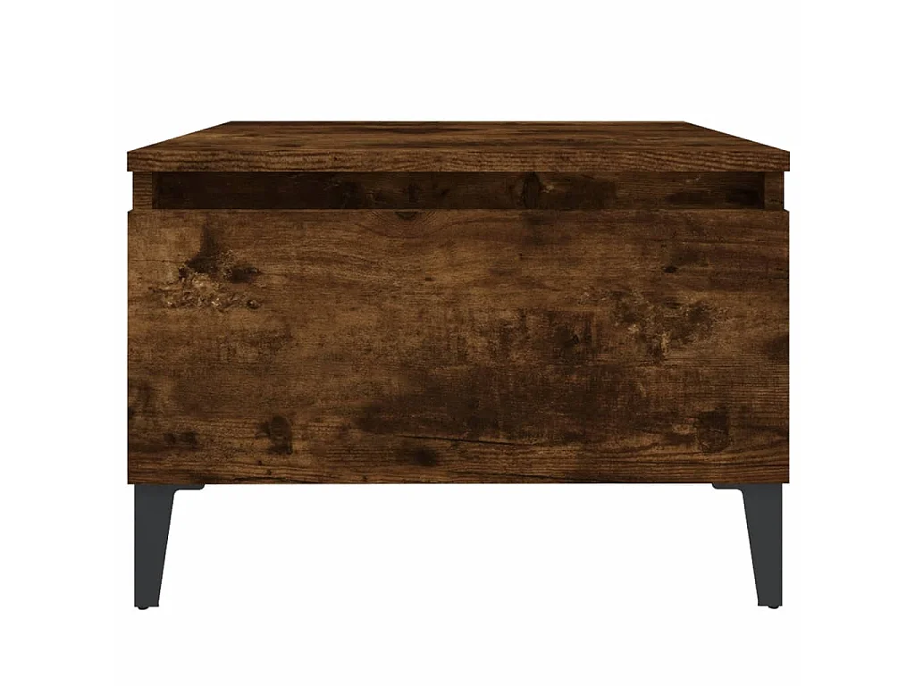 Table d'appoint Chêne fumé 50x46x35 cm Bois d'ingénierie