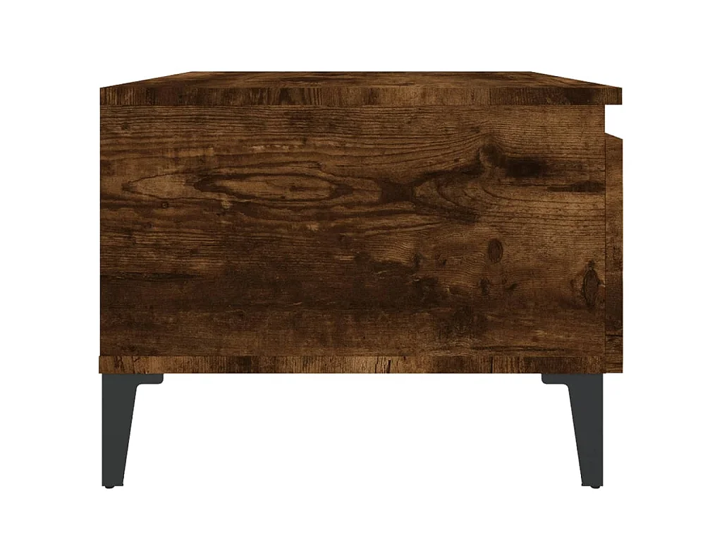 Table d'appoint Chêne fumé 50x46x35 cm Bois d'ingénierie