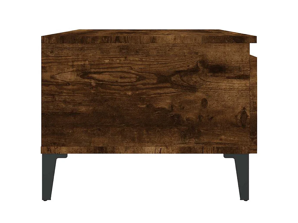 Table d'appoint Chêne fumé 50x46x35 cm Bois d'ingénierie