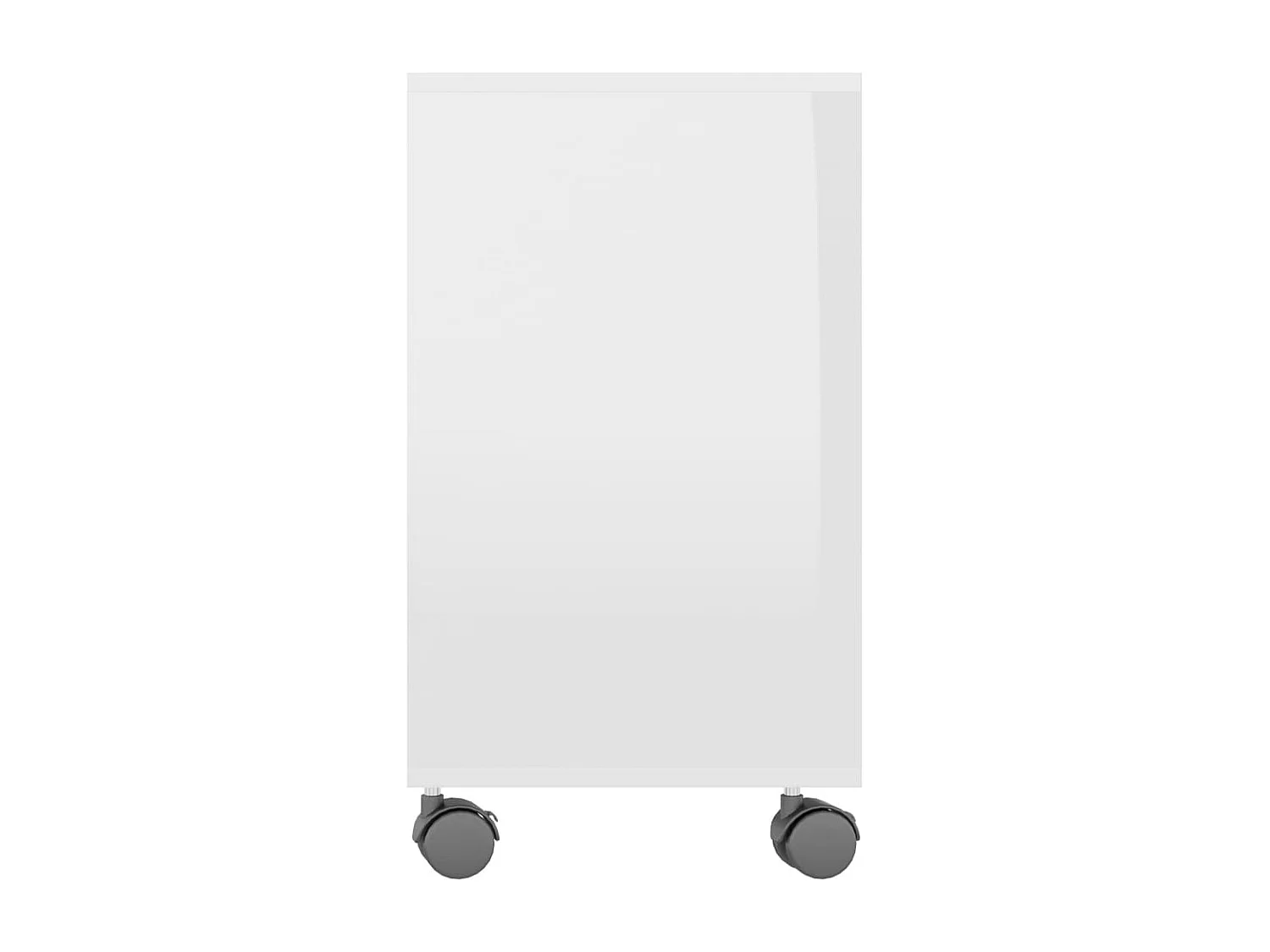 Table d'appoint Blanc brillant 70x35x55 cm Bois d'ingénierie