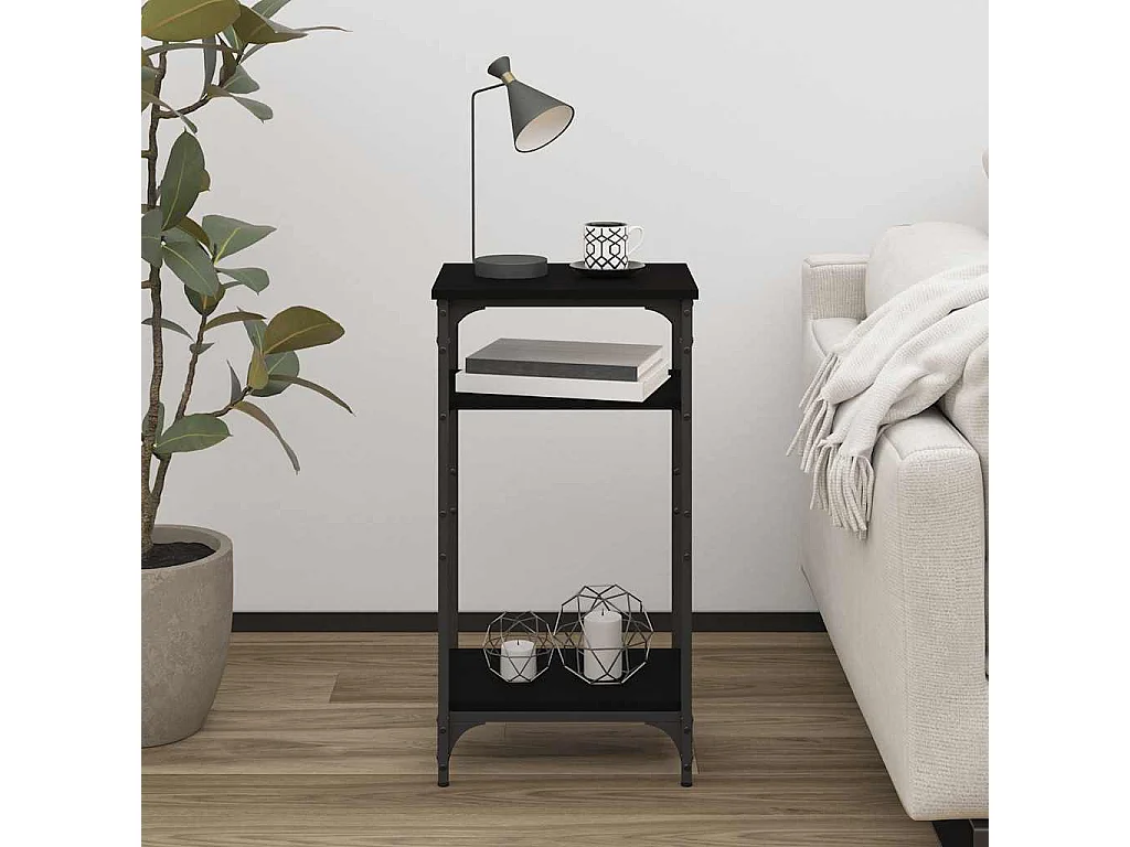 Beistelltisch Schwarz 40x30x75 cm Holzwerkstoff