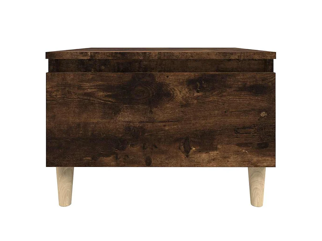 Table d'appoint Chêne fumé 50x46x35 cm Bois d'ingénierie