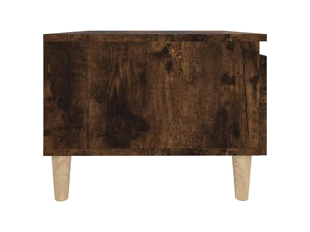 Table d'appoint Chêne fumé 50x46x35 cm Bois d'ingénierie