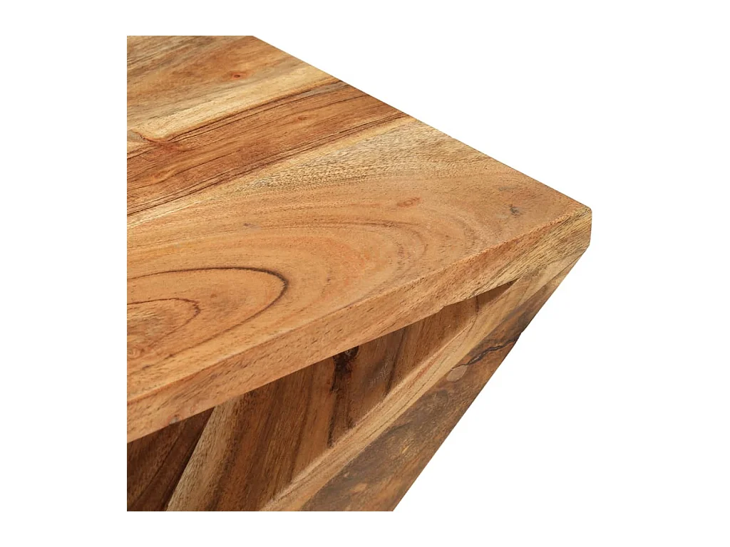 Bijzettafel 35x35x55 cm massief acaciahout