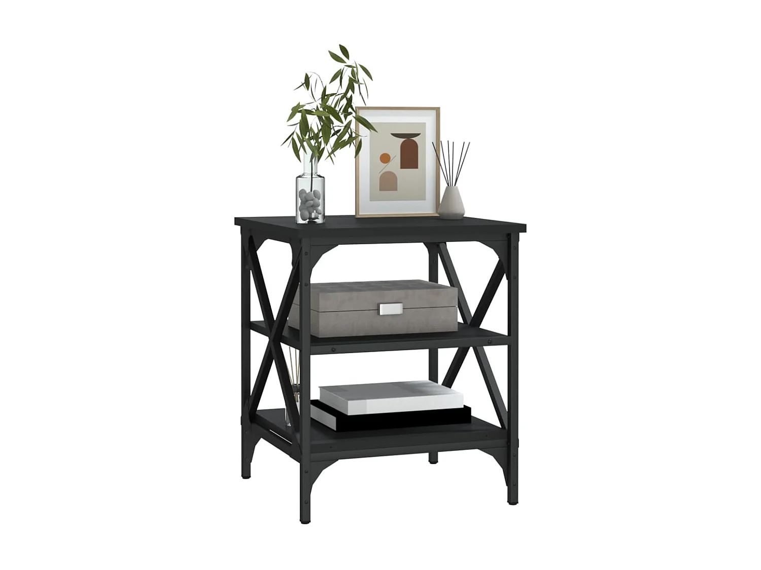 Mesa de apoio 40x42x50 derivados de madeira preto