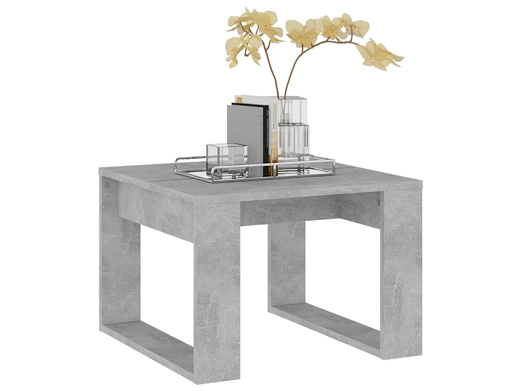 Beistelltisch Betongrau 50x50x35 cm Holzwerkstoff