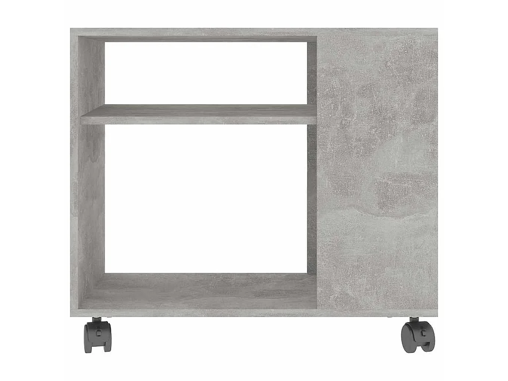 Mesa de apoio 70x35x60,5 cm madeira processada cinza cimento