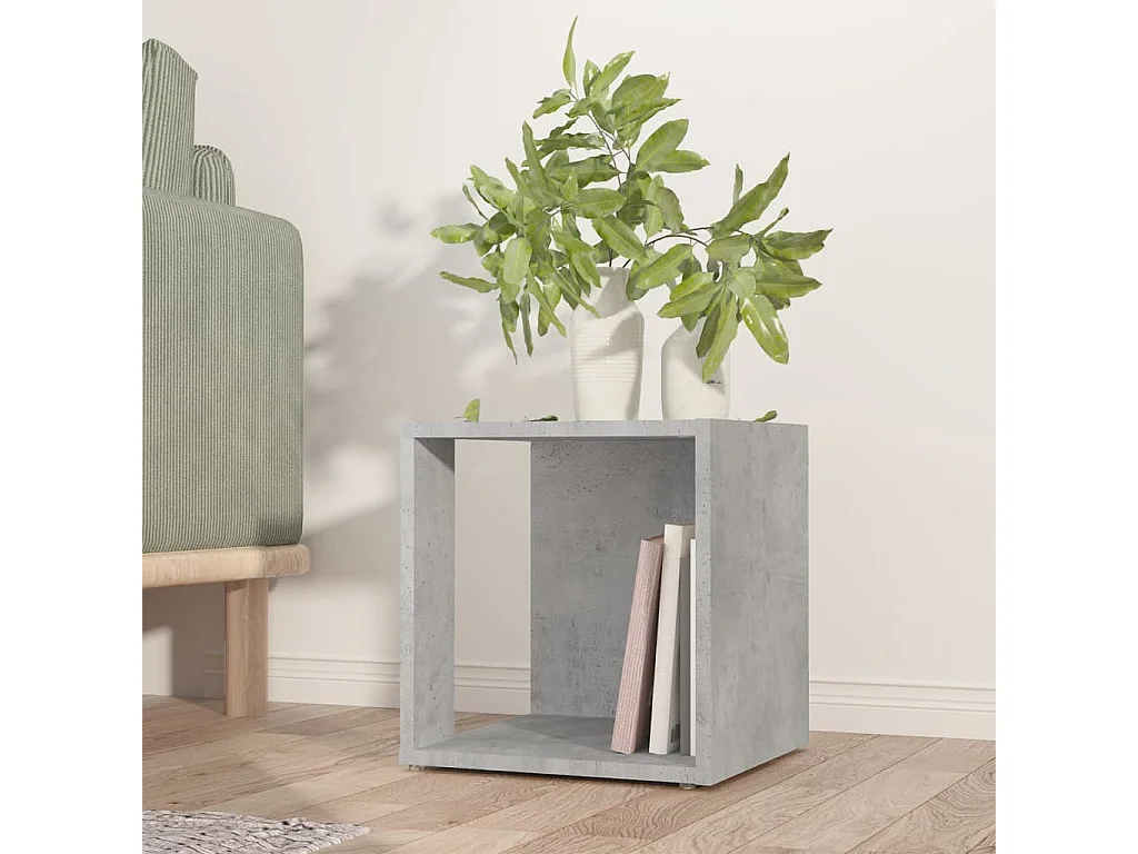 Tavolino Grigio Cemento 33x33x34,5 cm in Truciolato
