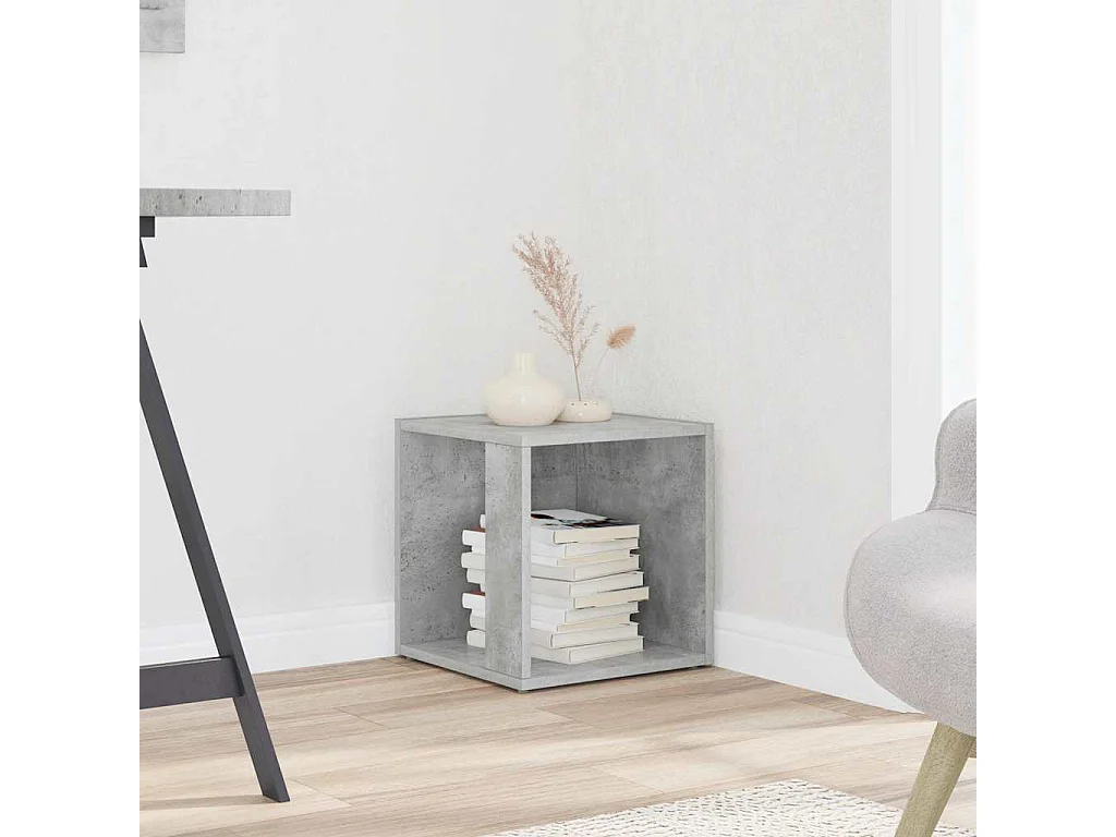 Beistelltisch Betongrau 33x33x34,5 cm Holzwerkstoff