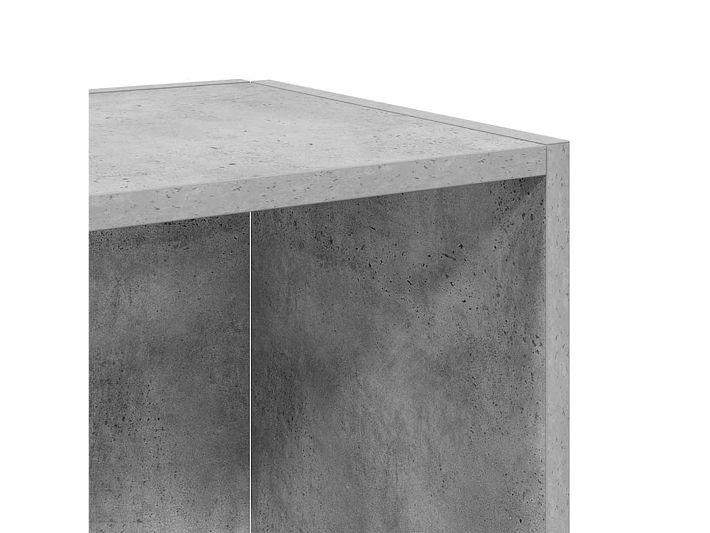 Bijzettafel 33x33x34,5 cm bewerkt hout betongrijs