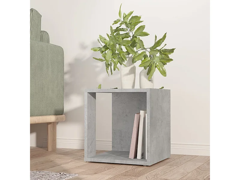 Tavolino Grigio Cemento 33x33x34,5 cm in Truciolato