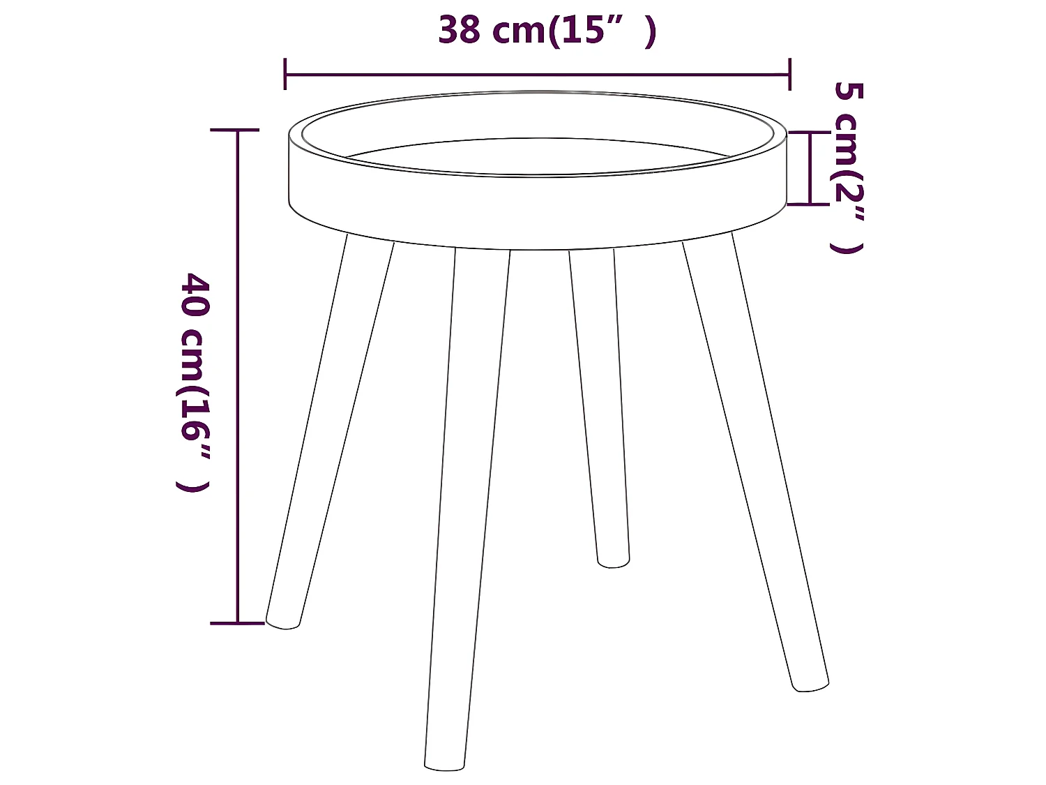 Table d'appoint Blanc 38x38x40 cm Bois ingénierie et pin massif