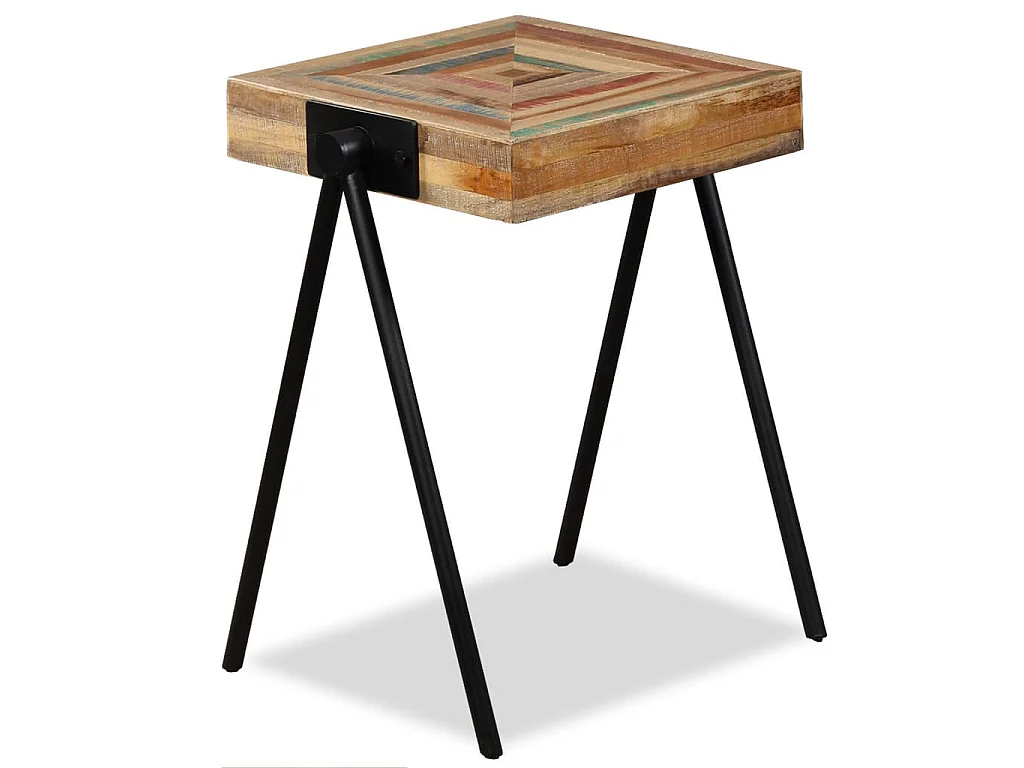Table d'appoint Teck massif de récupération