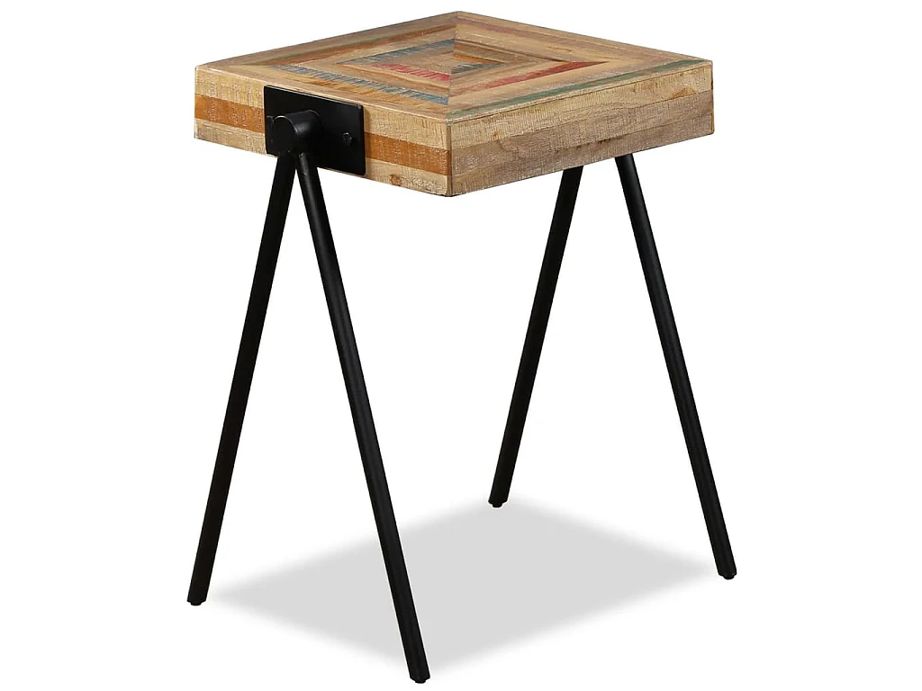 Table d'appoint Teck massif de récupération