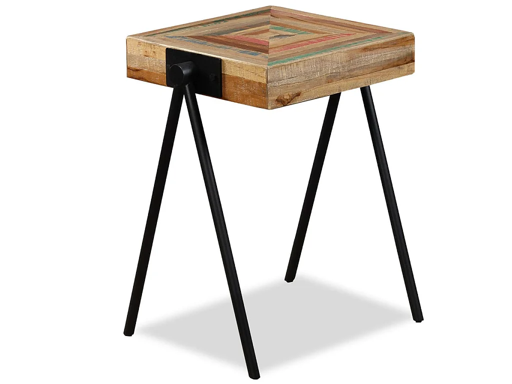 Table d'appoint Teck massif de récupération