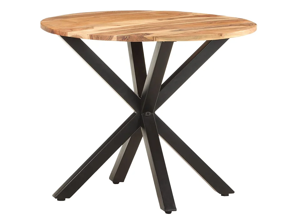 Tavolino di Servizio 68x68x56 cm in Legno Massello di Acacia
