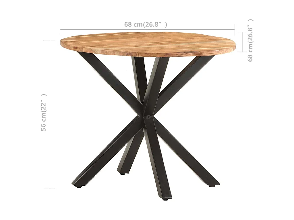 Table d'appoint 68x68x56 cm Bois d'acacia massif