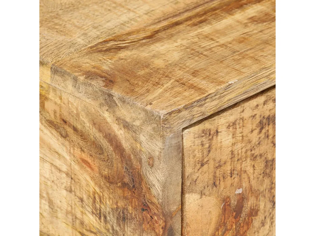Bijzettafel U-vormig 45x30x61 cm massief mangohout