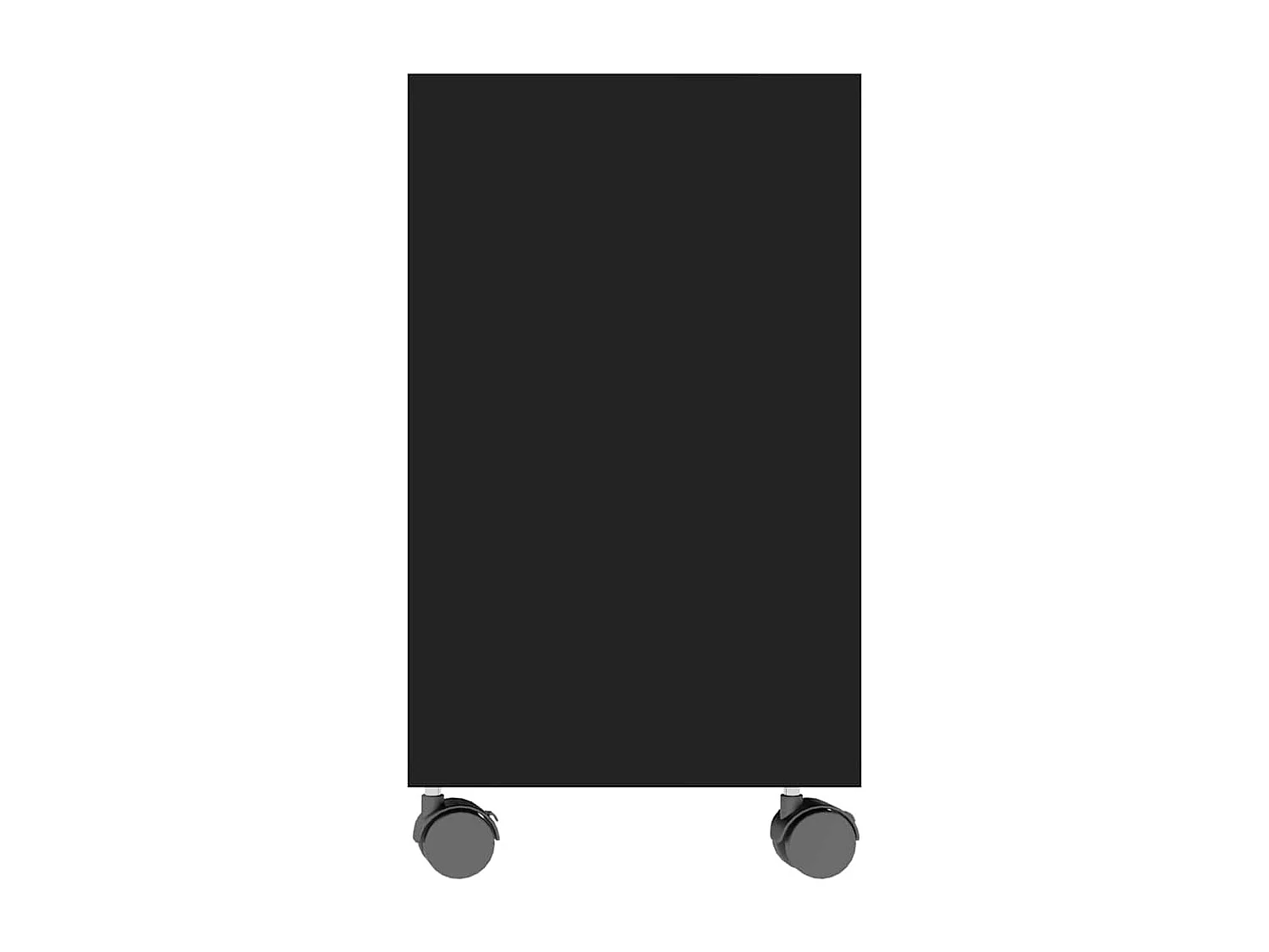 Mesa auxiliar de madera contrachapada negro 70x35x55 cm